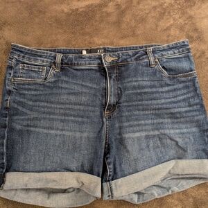 Kut from the Kloth Blue Jean Shorts